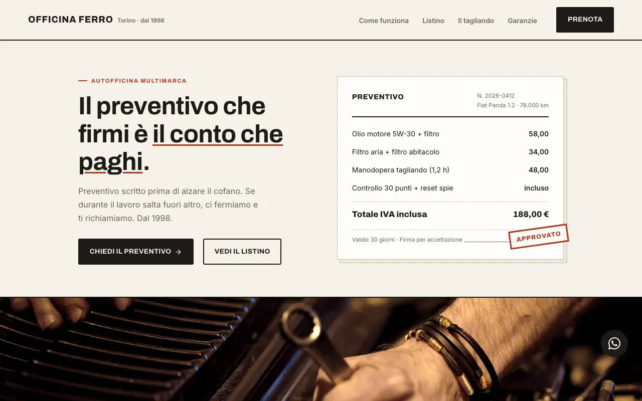 Anteprima Officina Meccanica