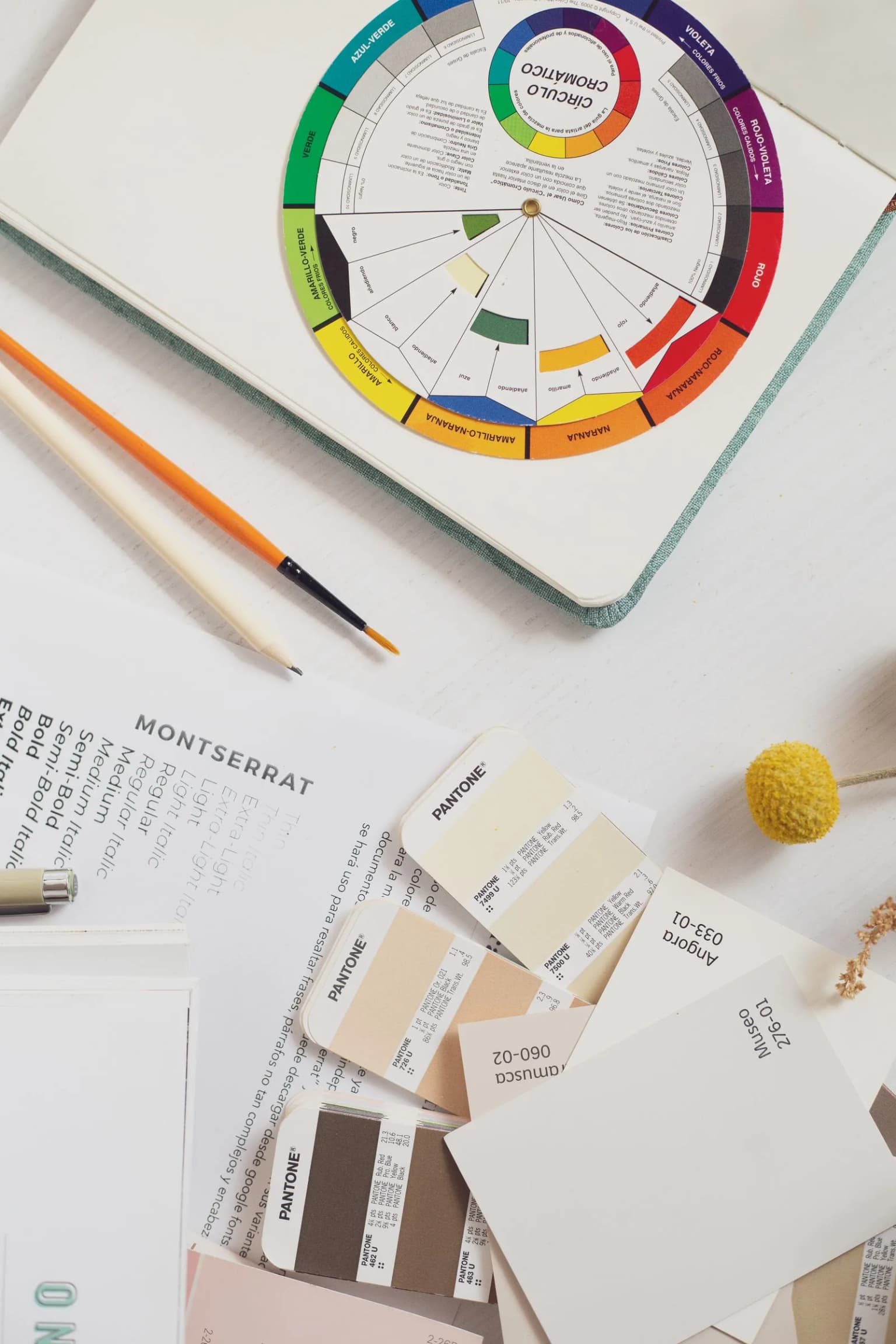 Palette colori e strumenti di progettazione creativa